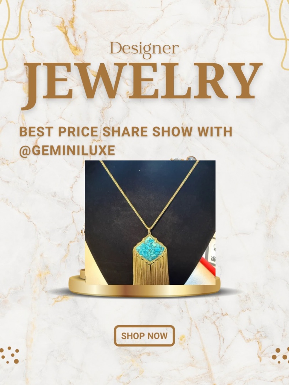 Designer Jewelry Share Show with @GEMINILUXE